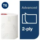 Tualetes papīrs TORK Advanced Compact T6, 2 sl., 9.9 cm x 100 m, baltā krāsā Photo 5