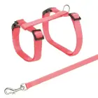 Krūšu siksna un pavada kaķiem - Trixie Harness with Lead 27-45 cm/10mm, Lead 1.20m Foto 1