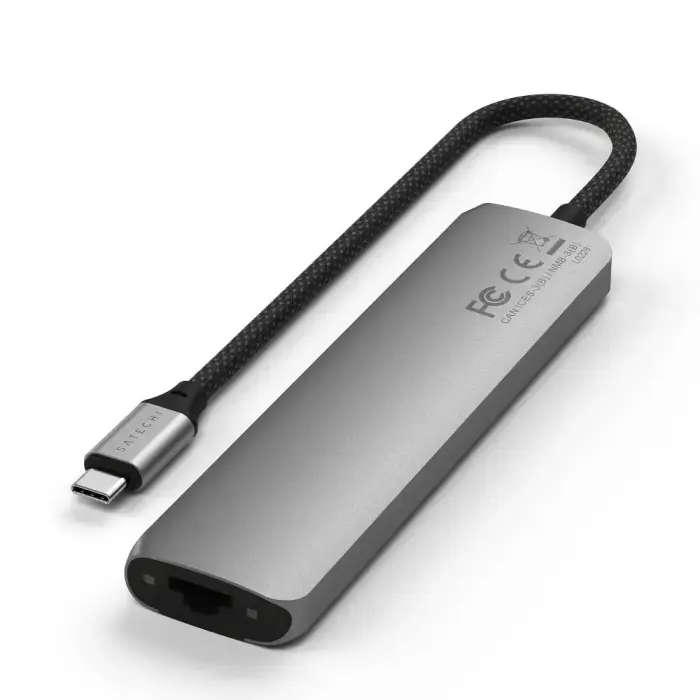 Adapter HUB 7in1 USB C Satechi Slim ST-P7SM space gray Фото 3
