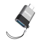 BWOO Adapter USB - USB-C Gray OTG BZ-35 Фото 5