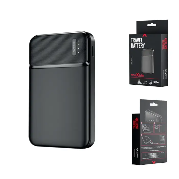 Maxlife внешний аккумулятор (powerbank) MXPB-01 5000 mAh черный Фото 12
