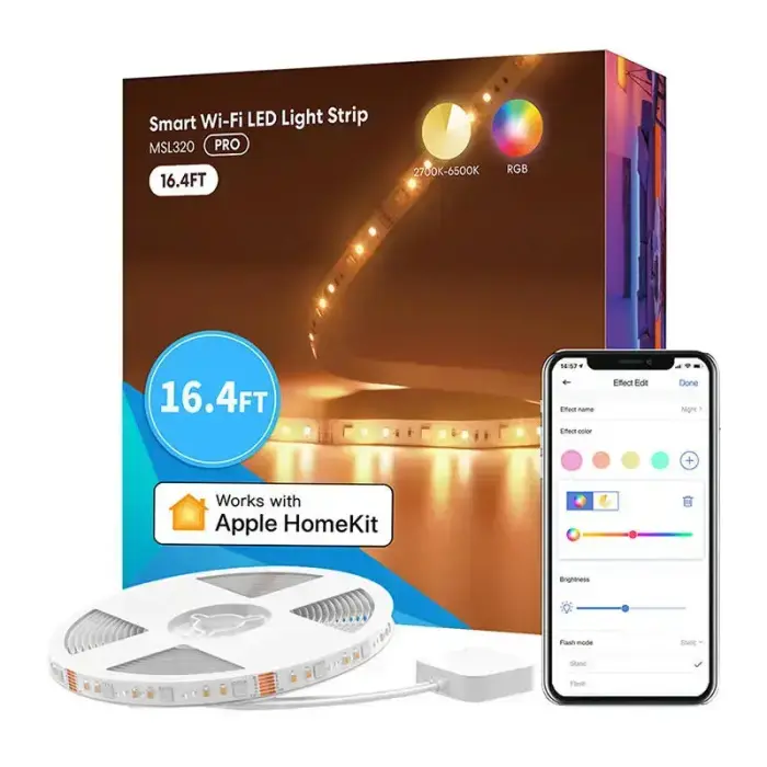Smart WiFI LED Strip with RGBWW Meross MSL320 (5 meter) HomeKit Фото 2
