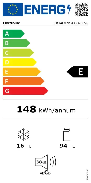 Electrolux iebūv. ledusskapis, 82 cm Foto 4