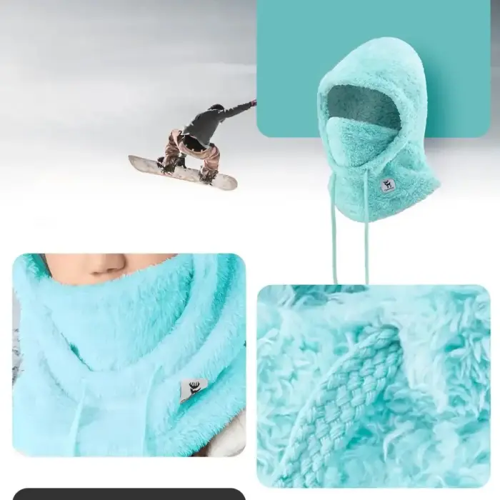 Qunature Arctic Velvet Ski Balaclava Size M - Mint Photo 5