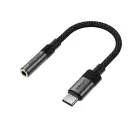 Acefast J12 USB-C to 3.5mm mini jack adapter - black Photo 1