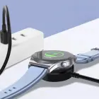TECH-PROTECT MC03 ULTRABOOST MAGNETIC CHARGING USB CABLE 100CM SAMSUNG GALAXY WATCH BLACK Photo 2