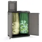 Waste sorting system Split Basic 110L Recycling system 68x39x85cm dark grey/black Photo 2
