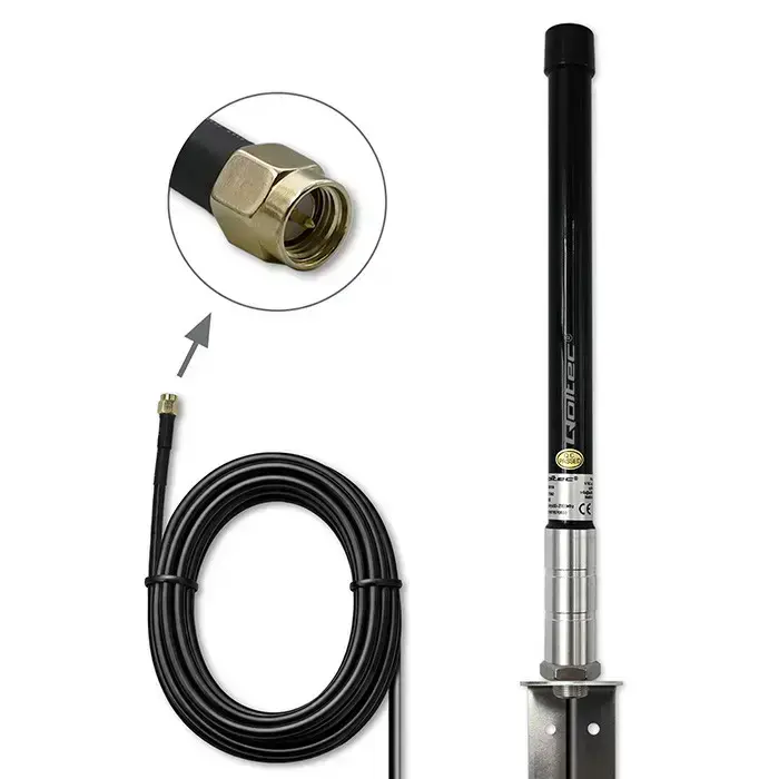 Qoltec 4G LTE antenna | 15dBi | omnidirectional | external | SMA | fibreglass  Foto 4