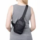 Wozinsky WMS-W1 Unisex Mini Shoulder Bag Waterproof Dual-Compartment for Phone - Black Photo 2