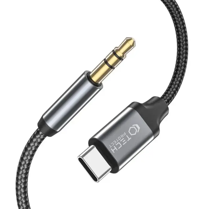Tech-Protect UltraBoost audio USB-C | 3.5mm mini jack cable 1 m - black Photo 2