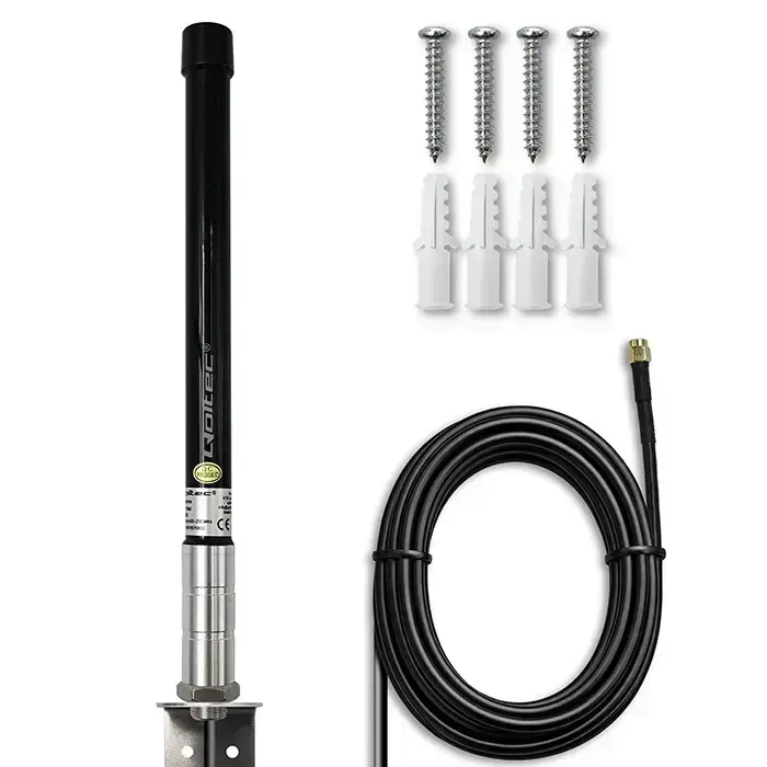 Qoltec 4G LTE antenna | 15dBi | omnidirectional | external | SMA | fibreglass  Foto 10
