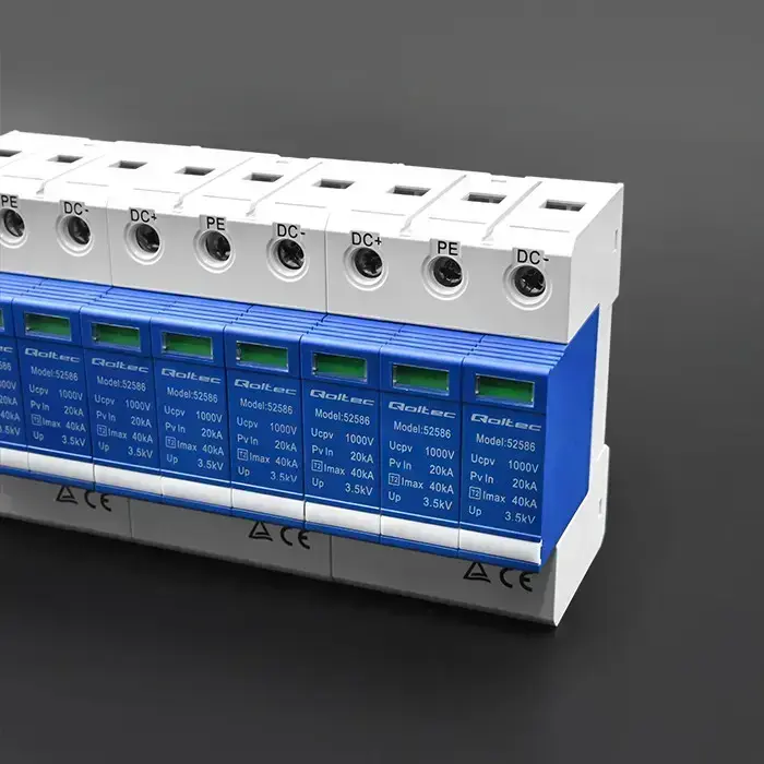Qoltec DC surge protector arrester | 3P | 1000V | T2 | C Foto 4