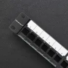 Qoltec Solid steel patch panel for 19'' rack | 24 ports | 1U | UTP | Black Foto 8