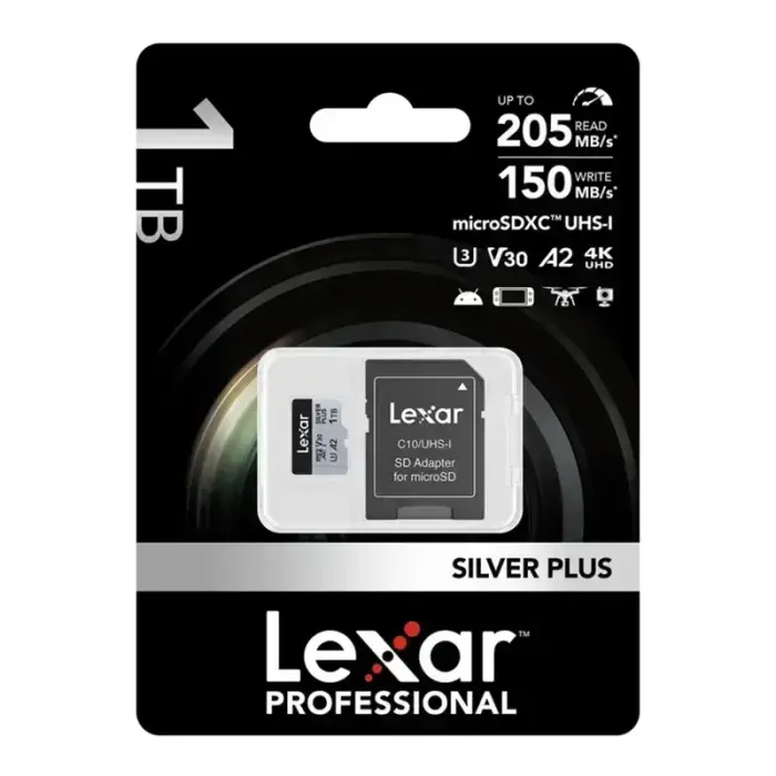 Karta pamięci Lexar High-Performance Silver Plus microSDXC 1TB + adapter Фото 12