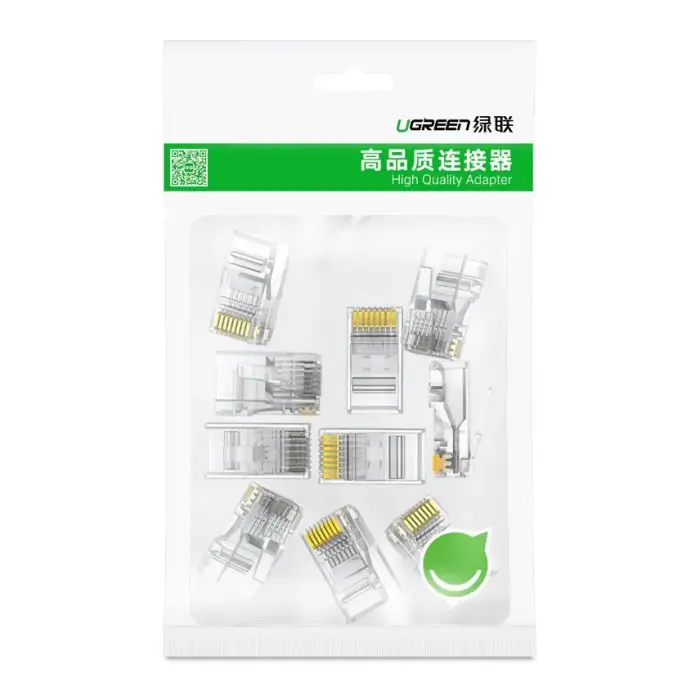 Ugreen 10x plug coupler end RJ45 8P8C Cat 6 transparent (50961) Photo 8