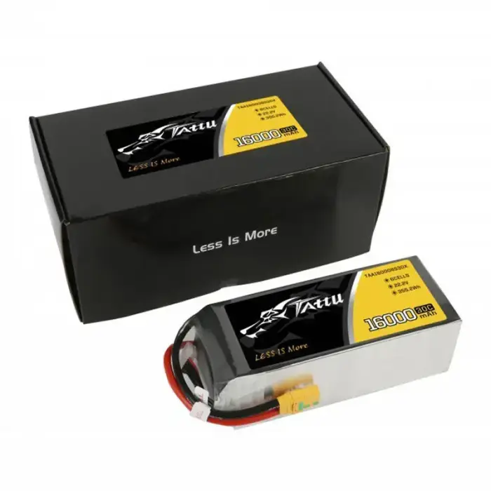 Tattu 16000mAh 22.2V 30C 6S1P LiPo Battery Pack with XT90 Anti-spark Plug Photo 4