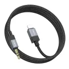 Cable AUX Jack 3,5 mm (male) to Lightning (male) Hoco 1 m UPA32A black Photo 3