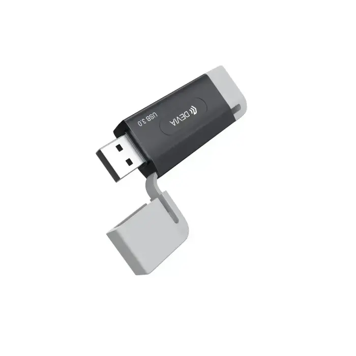 Devia card reader 2in1 EL240 USB/USB-C 3.0 black Фото 6