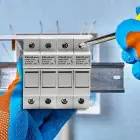Qoltec Fuse base + DC fuse | 2P|1000V |20A |10x38 |solar Foto 2