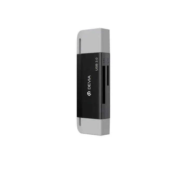 Devia card reader 2in1 EL240 USB/USB-C 3.0 black Фото 3
