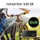 Qoltec Fast Charger for e-bike 36V | 42V | 2A | Bosch 3Pin plug +power cable Foto 2