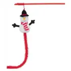 Ziemassvētku rotaļlieta uz kāta kaķiem - Trixie Xmas Playing rod Snowman, 31 cm Foto 2