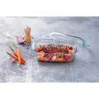 Stikla trauks ar vāku 4,5L taisnstūrveida Essentials 33x20x14cm Foto 5