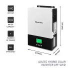 Qoltec Hybrid Solar Inverter Off-Grid 3kVA | 2.4kW | 80A | MPPT | AGM GEL | Sinus Фото 3