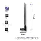 Qoltec 4G LTE antenna omnidirectional | 7dBi | Indoor Foto 5