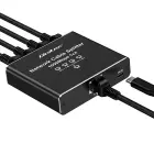 Qoltec Splitter Ethernet mini SWITCH 1x4 RJ45 | 1000Mb/s | USB-C | Aluminium Фото 7