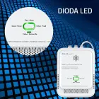 Qoltec Certified wireless Gas Leak (CH4) and Carbon monoxide (CO) detector | alarm 85dB | LED Фото 8