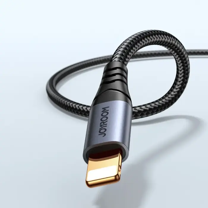Joyroom stereo audio cable AUX 3.5 mm mini jack - Lightning for iPhone iPad 1.2 m black (SY-A06) Photo 8