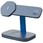 CANYON Wireless Charging Station Hexagon 310 3in1 DarkGrey/Blue Foto 2