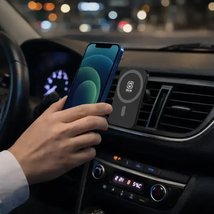 OBAL:ME MagNetix Plate Wireless Car Charger Mount 15W Black Фото 4