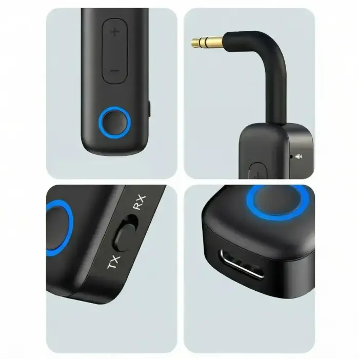 TECH-PROTECT ULTRABOOST AU02 AUDIO ADAPTER AUX BLUETOOTH 5.4 BLACK Фото 4