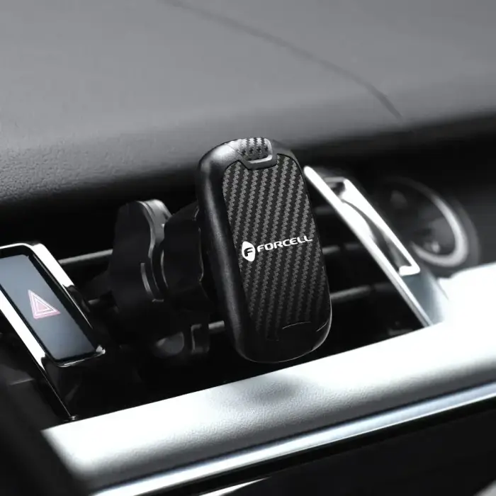 Magnetic car phone holder Forcell F-Grip Carbon H-CT325 air vent black Photo 11