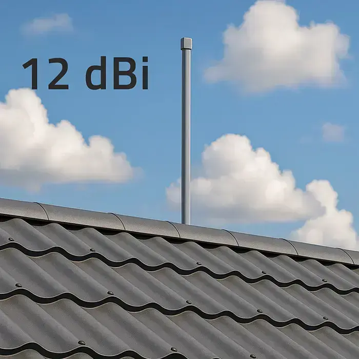 Qoltec LoRa Antenna | 12dBi | Omnidirectional | Outdoor | Fiberglass | 868 MHz | 1.5m Photo 9