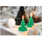 Christmas candle Green Christmas tree 1 pcs | 5h Photo 2