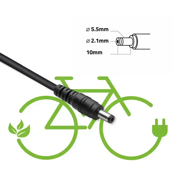 Qoltec Fast Charger for e-bike, electric scooter 36V | 42V | 2A | 5.5*2.1 | water resistant + power cable Foto 9