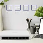 Qoltec Network SWITCH | 8 x RJ45 port | 100Mbps | Fast Ethernet | LAN Photo 2