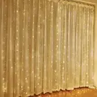 LED CURTAIN (100 LED LAMPS) 3Mx1M WITHOUT PENDANT WARM WHITE Foto 1