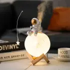 Moon table lamp / humidifier ASTRONAUT sitting Art Deco (model 5) AFSH Photo 6