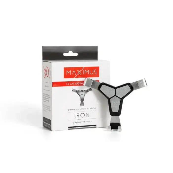MAXXIMUS IRON CAR HOLDER BLACK/SILVER, GRAVITY / FOR VENT Photo 2