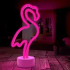 Neon LED on stand FLAMINGO pink USB-C FSC-11 Forever Light Фото 6