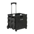 Iepirkumu ratiņi salokāmi ar kravnesību līdz 25kg Olli 45L 38x36x33cm melni  Foto 1