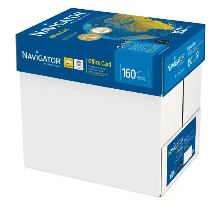 Papīrs NAVIGATOR OFFICE CARD A4 formāts 160g/m2, 250 loksnes/iepakojumā Photo 2