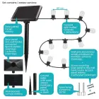 Forever Light LED Solar Garland SUNARI FLS-60 7,5m 10 bulbs IP44 Foto 12