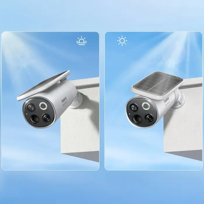 Baseus Security S1 Pro Dual 3K Outdoor Surveillance Kit (2 Cameras) – White Foto 5
