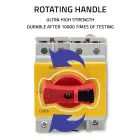 Qoltec DC isolator with locking function | Main switch | 1200V | 32A | 8kV | 4P Foto 8