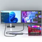 USB-C 6 in 1 Hub Wozinsky WHBC10Y4S Multifunctional, Aluminum, with 25 cm Cable - Gray Фото 4